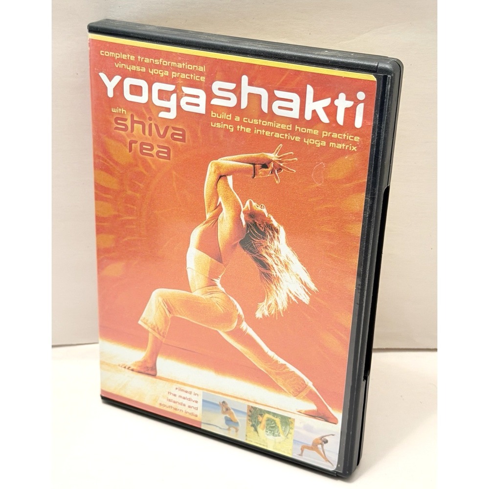 Yoga Shakti DVD Shiva Rea 2 Disc Set Interactive Matrix Vinyasa Flow Workout CD